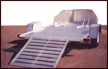 Motorcycle trailer by Aluma Ltd.