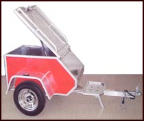 Motorcycle trailer by Aluma Ltd.
